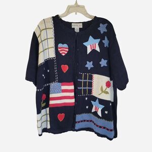 Unbranded Women's Blue and Navy Cardigan